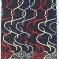 5 yard Swiss lace fabric heavy beaded embroidery African 100% cotton fabric swiss voile lace  D NO 3126-BLACK