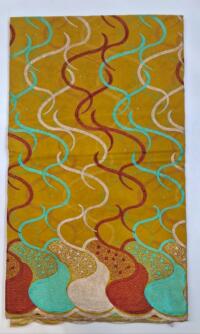5 yard Swiss lace fabric heavy beaded embroidery African 100% cotton fabric swiss voile lace D NO 3126-PISTA