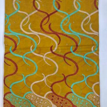 5 yard Swiss lace fabric heavy beaded embroidery African 100% cotton fabric swiss voile lace D NO 3126-PISTA