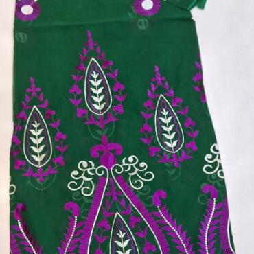 5 Yard Swiss Fabric High Quality Latest Heavy Beaded Embroidery African 100% Cotton Voile Lace Dubai Lafaya For Wedding Party (d no 3169)