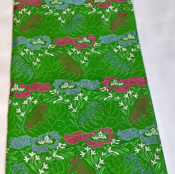 EMBROIDRED SWISS 2*2 VOILE LACE 100% COTTAN ,D NO3363 GREEN