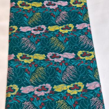EMBROIDRED SWISS 2*2 VOILE LACE 100% COTTAN ,D NO3363  FIROJI