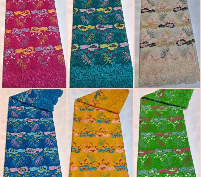 EMBROIDRED SWISS 2*2 VOILE LACE 100% COTTAN