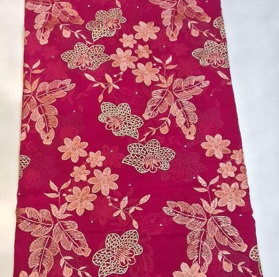 Swiss Lace Fabric African Lace Fabric 2025 Swiss Voile Lace 5Yards Autriche Brode 100% Cotton Fabric For Dress D NO 3293 PINK