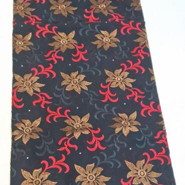 African Engagement Fabric, Swiss Lace, Nigerian Lace Fabric, African Lace, High-Quality Lace, African Wedding Fabric, African Cotton Fabric DESIGN NO-3332 BLACK