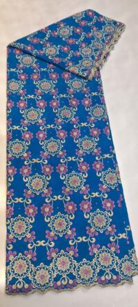 Swiss Voile Lace Fabric High Quality Embroidery African Cotton Lace Fabrics. d no 3305 all color - Image 4